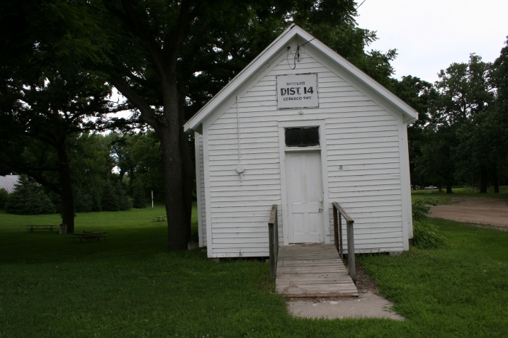 It seems every fairgrounds has an old school or church like this one.