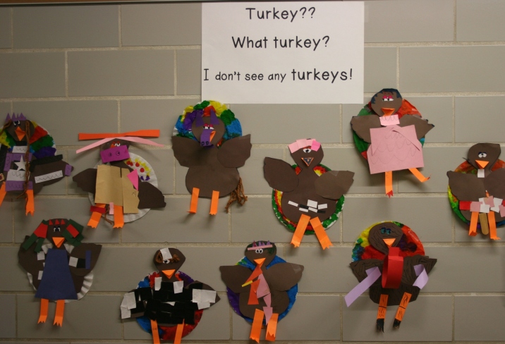 Here, here are the turkeys.
