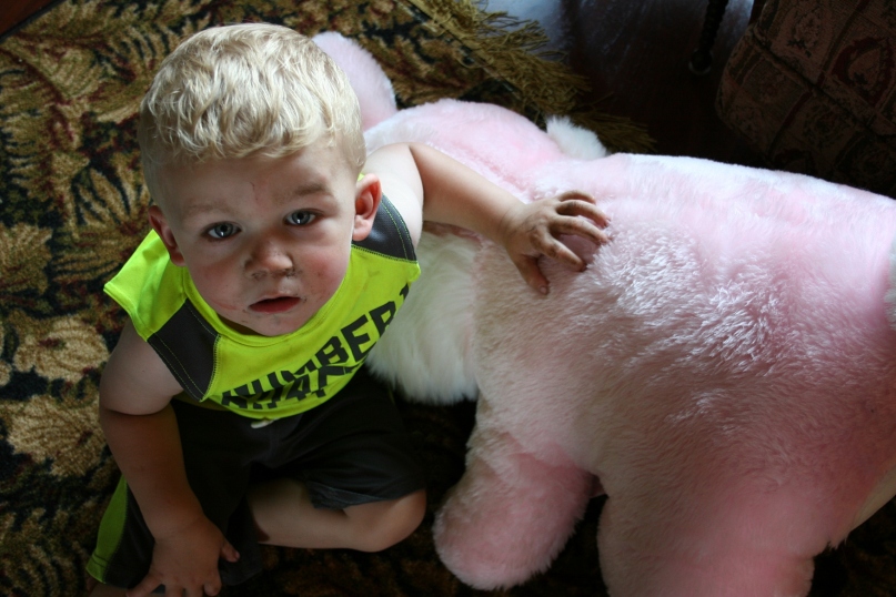 Boy and his bunny