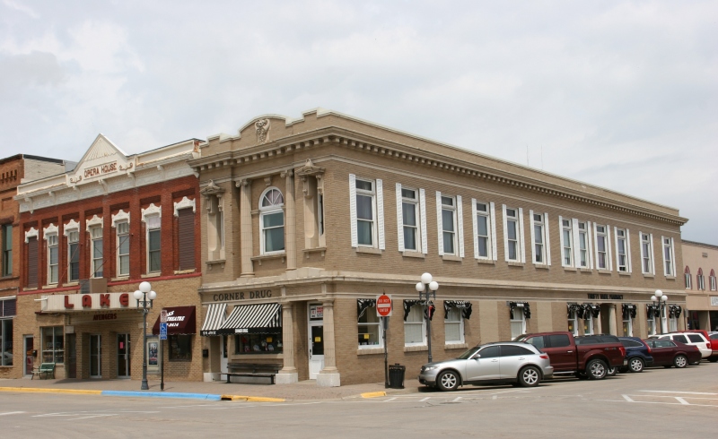 Downtown Clear Lake features interesting historical architecture.