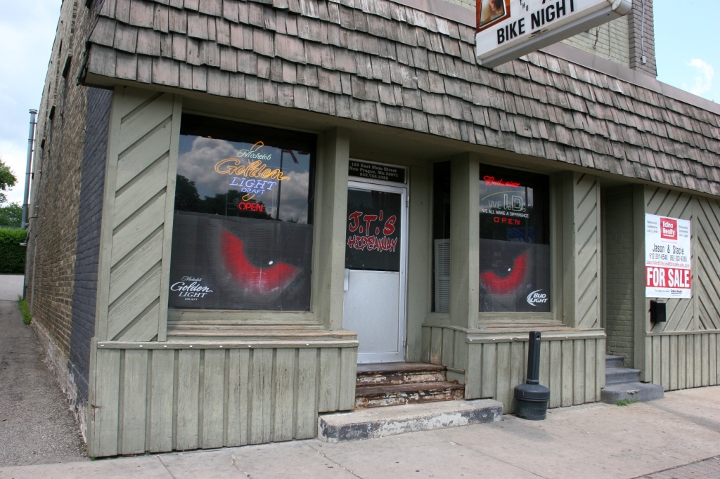 J. T.'s Hideaway, one of several downtown bars.