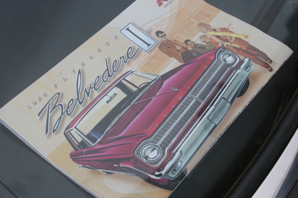 Details matter when you're a car collector. This Belvedere manual was laying on the dash.