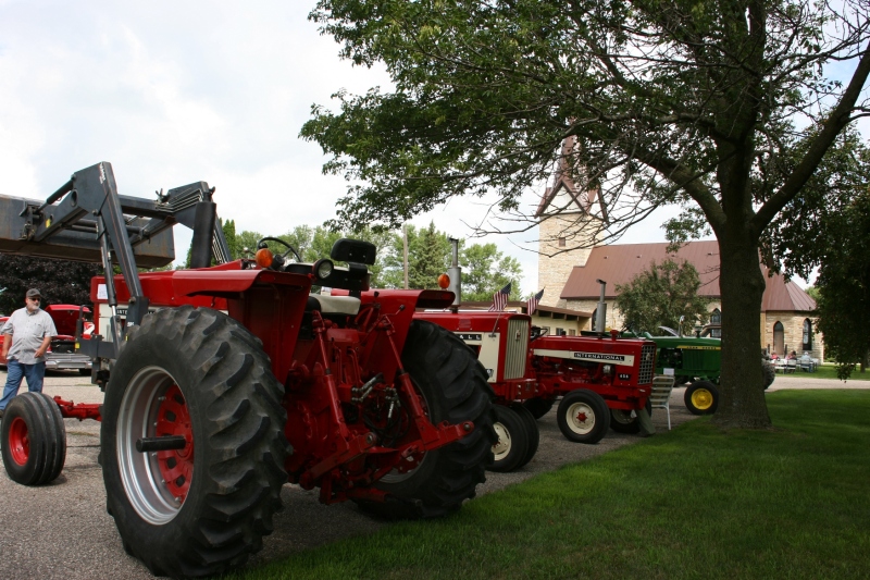 Several tractors were registered at the show.