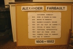Faribault house Christmas, #44 info about Alexander Faribault