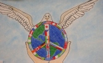 Art by students, #43 peace dove by Gracie