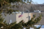 Winter walk in Minnesota, #36 American flag